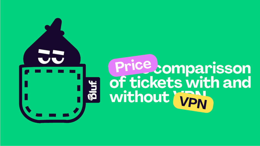 Price comparisson of tickets with and without VPN